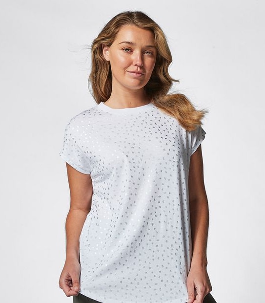 Addison Metallic Print T-Shirt