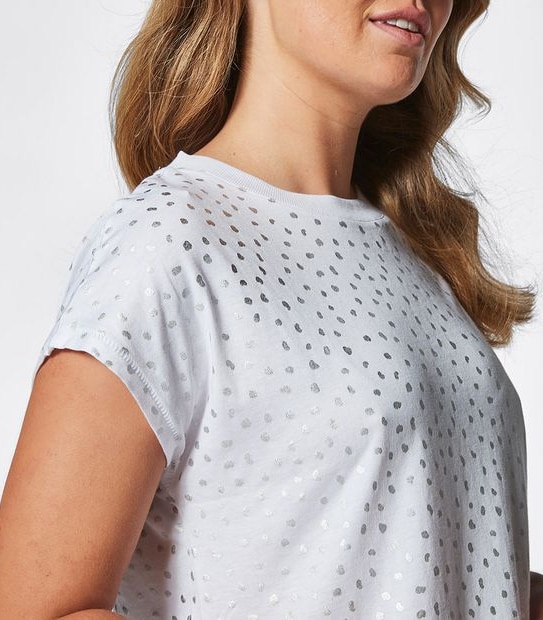 Addison Metallic Print T-Shirt