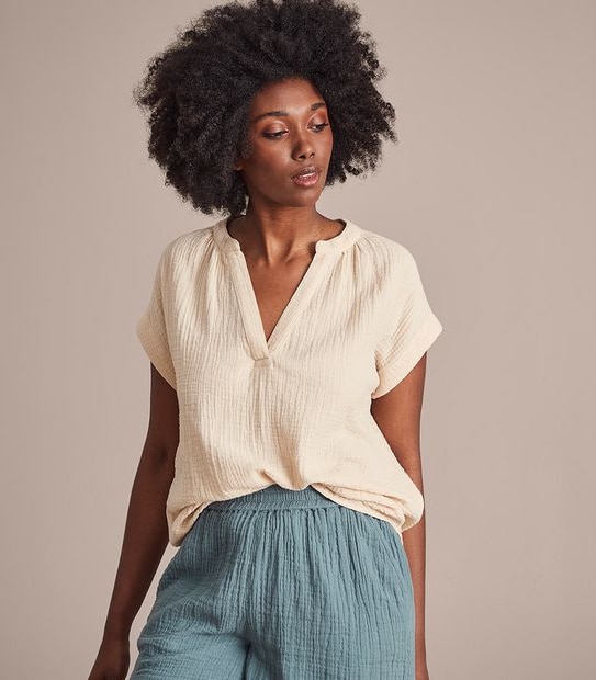 Dallas Double Cloth Top