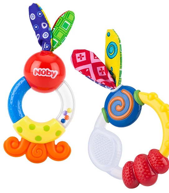 Nuby 2 Pack Teether Set