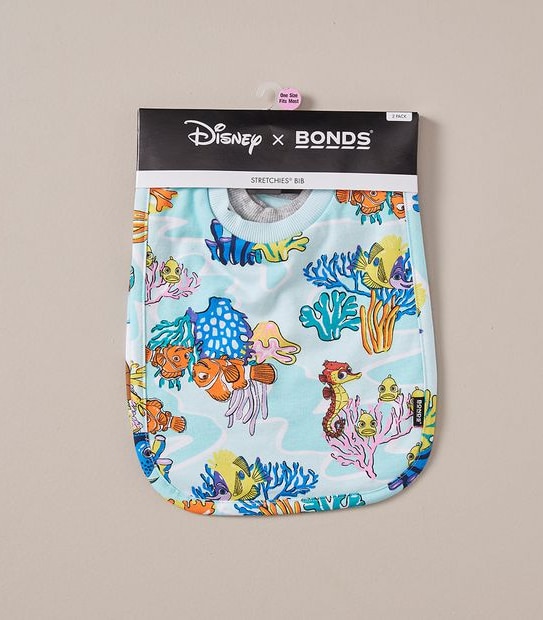 2 Pack Bonds x Disney Find Nemo Baby Bibs