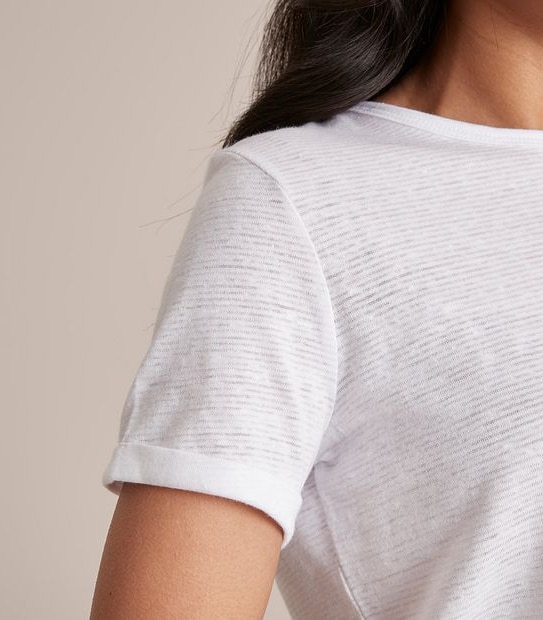 Linen Blend Crew T-Shirt - Dannii Minogue Petites