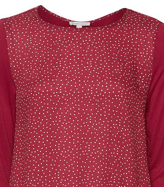 Woven Front Top - Red Polka Dot