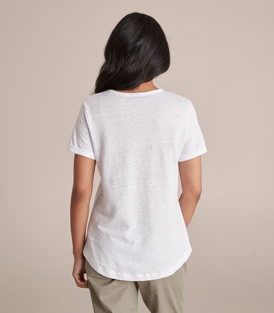 Linen Blend Crew T-Shirt - Dannii Minogue Petites