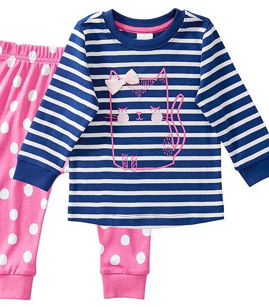 Sleeping Cat Jersey Pyjama Set