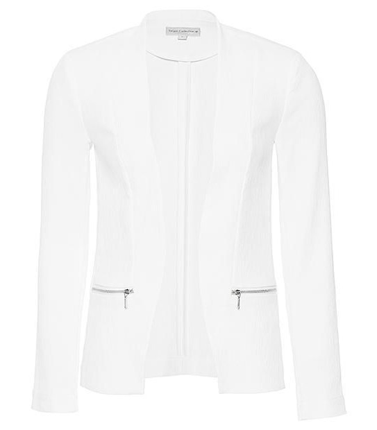 Ottoman Zip Jacket - White