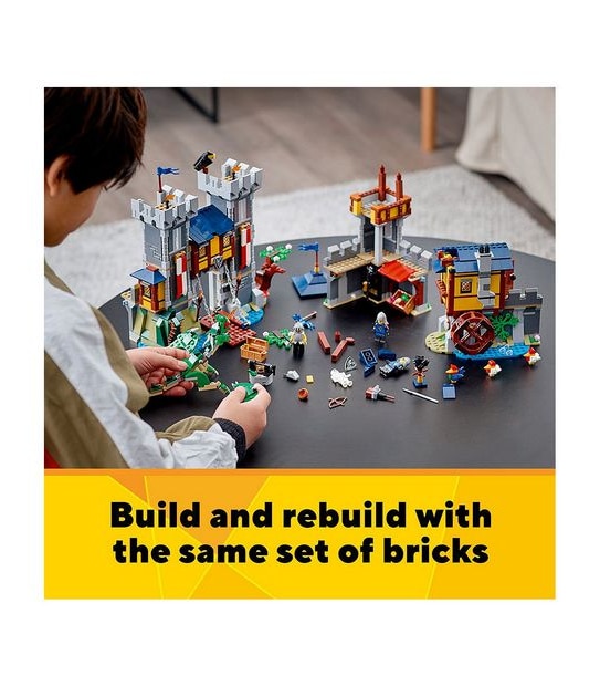 LEGO Creator 3 in 1 Medieval Castle ALL THREE BUILDS (31120) - 2021 Set  Review 