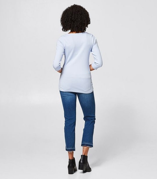 Isabel Boatneck T-Shirt - Sky Blue