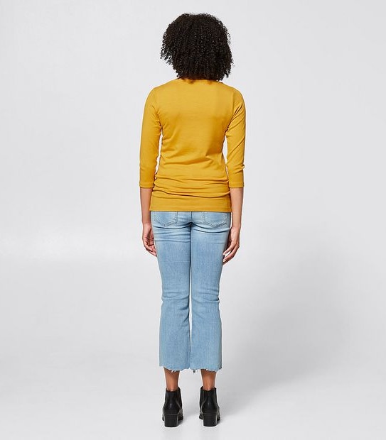 Isabel Boatneck T-Shirt - Golden Yellow