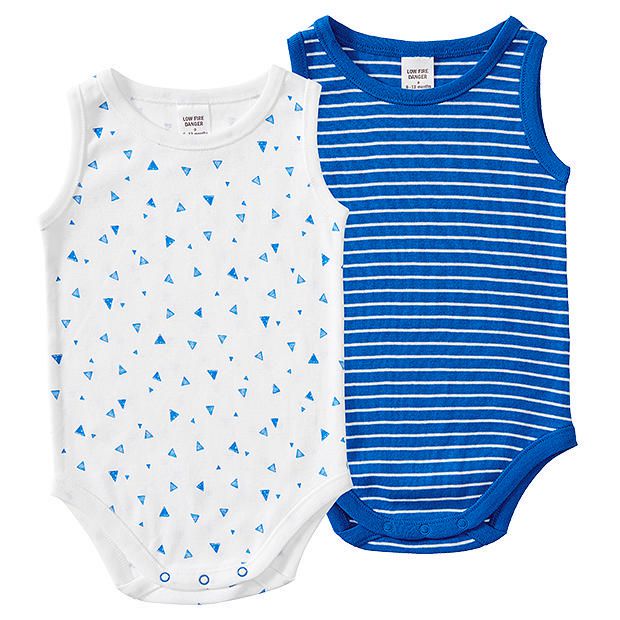 Baby 2 Pack Sleeveless Bodysuits