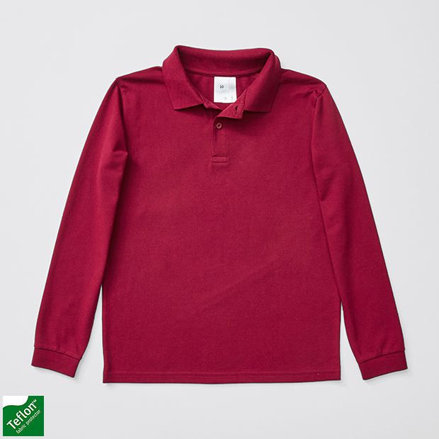 Unisex Long Sleeve School Polo Top Unisex Long Sleeve School Polo Top