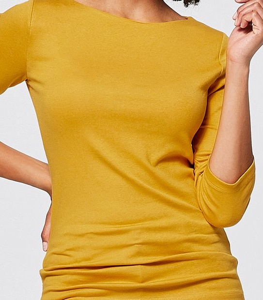 Isabel Boatneck T-Shirt - Golden Yellow