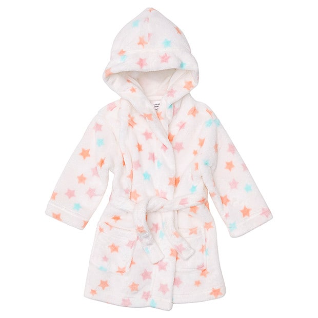 Star Print Hooded Dressing Gown Target Australia
