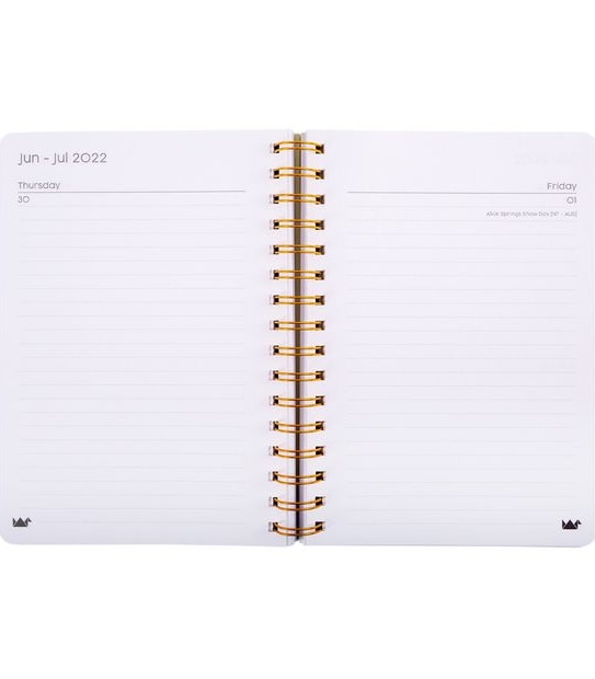 Paper Crane Watercolour Wiro Diary - Day to Page