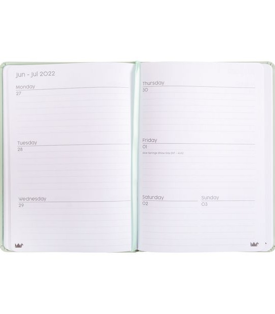 Paper Crane 2022 A5 Diary - Week to a Page