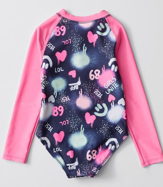 Graffiti Surfsuit - Pink/Navy