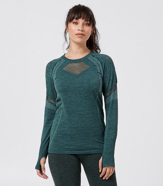 Active Seamfree Top - Arctic Green