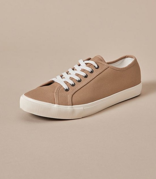 Mens Matt Canvas Sneakers
