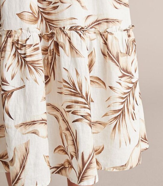 Preview European Linen Tiered Skirt 3 of 6