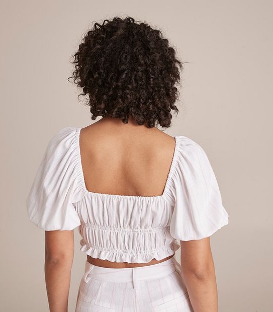 Lily Loves Short Puff Sleeve Blouse