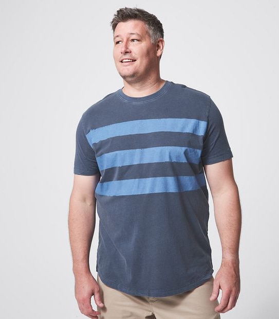 Mr Big Stripe Print T-Shirt