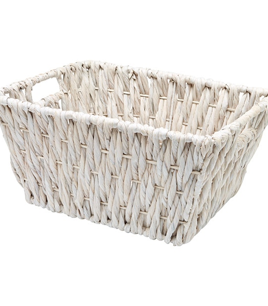 Large Tapered Basket - White
