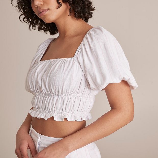 Lily Loves Short Puff Sleeve Blouse | Target Australia