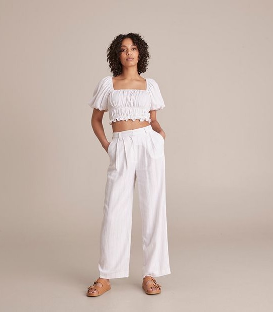 Lily Loves Short Puff Sleeve Blouse