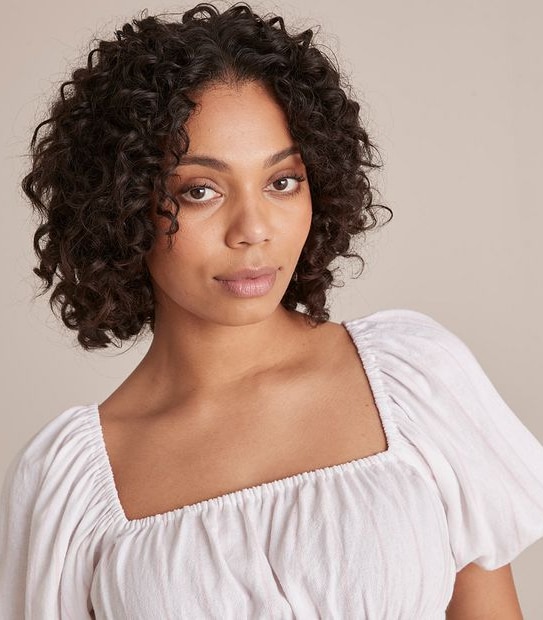 Lily Loves Short Puff Sleeve Blouse