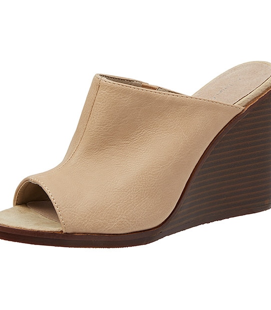 Amber Peep Toe Wedges