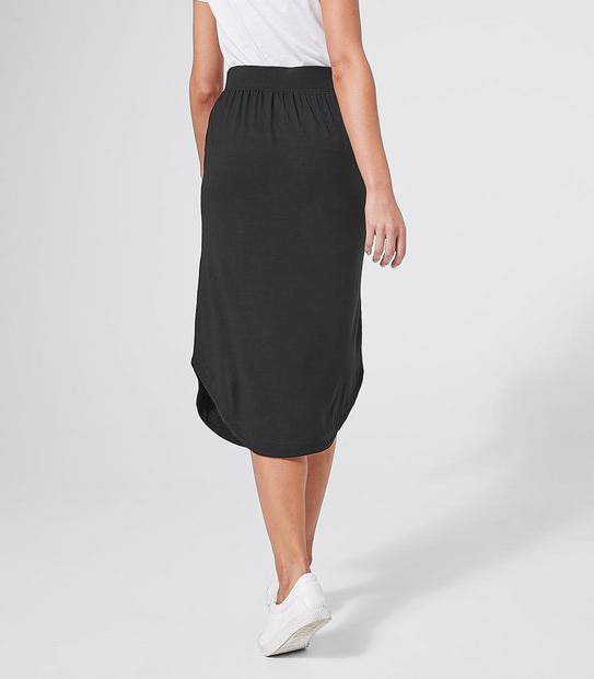 Jersey Curved Hem Skirt
