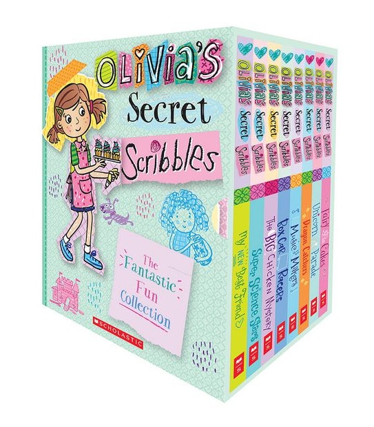 Olivia Secret Scribbles 8 Book Box Set (Includes Books 1,4,5,6,7,8,9,10) - Meredith Costain