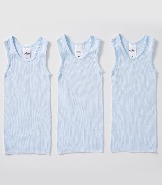 essentials Baby 3 Pack Vests
