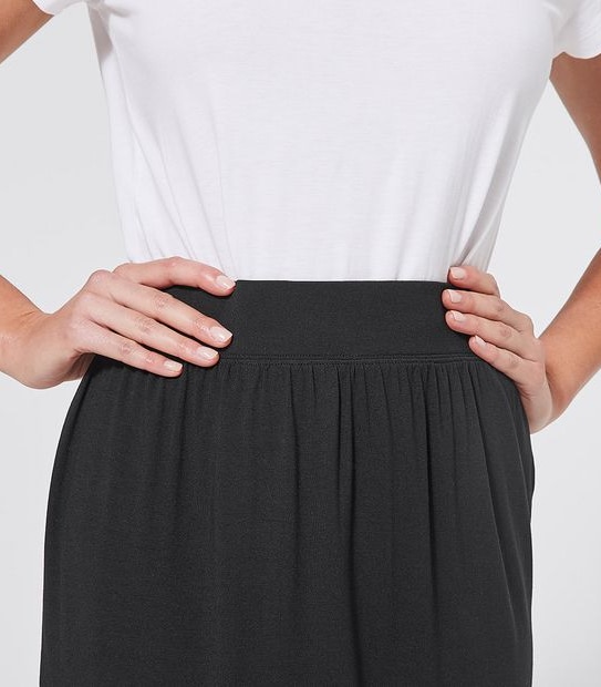 Jersey Curved Hem Skirt