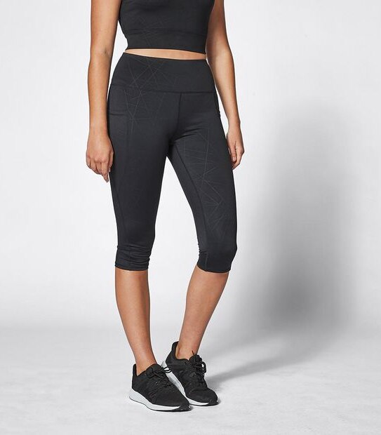 Active Crop Length Inspire Embossed Tights