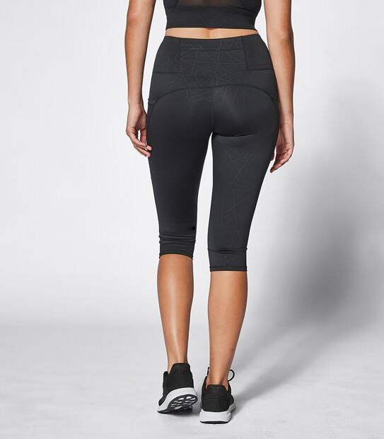 Active Crop Length Inspire Embossed Tights