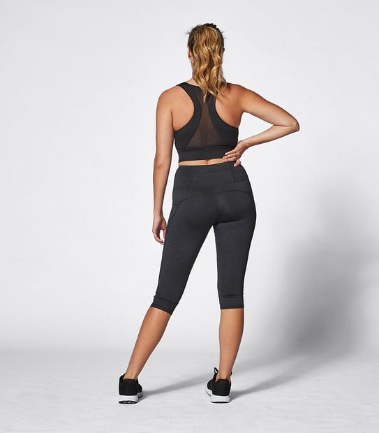 Active Crop Length Inspire Embossed Tights