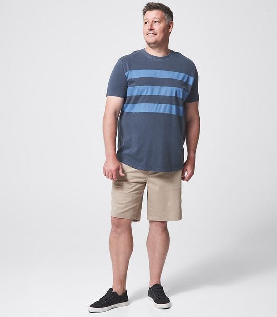 Mr Big Stripe Print T-Shirt