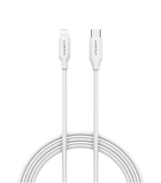 Cygnett Essentials Lightening to USB-C 1M Cable - White