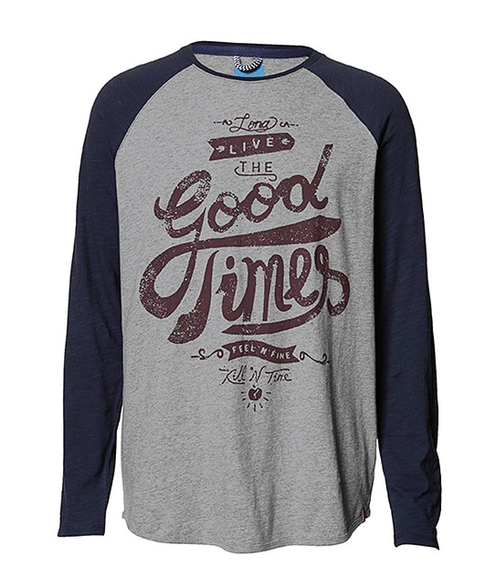 Piping Hot Raglan T-Shirt - Grey