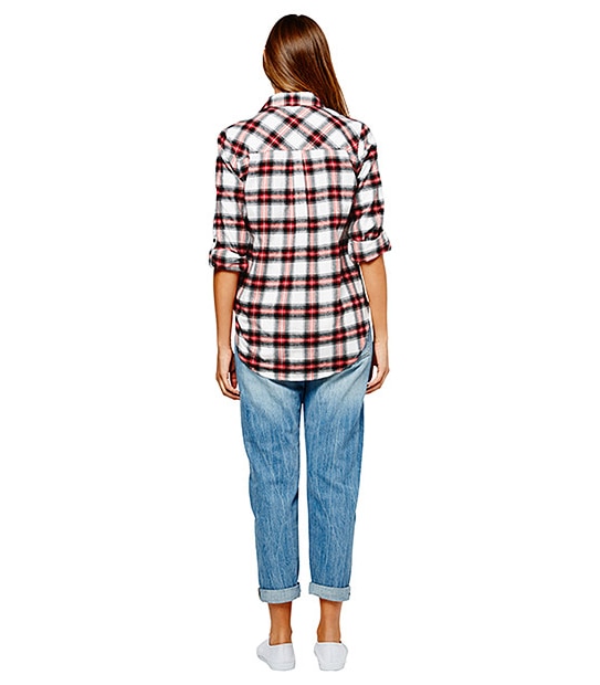 Flannelette Check Shirt - Red Multi
