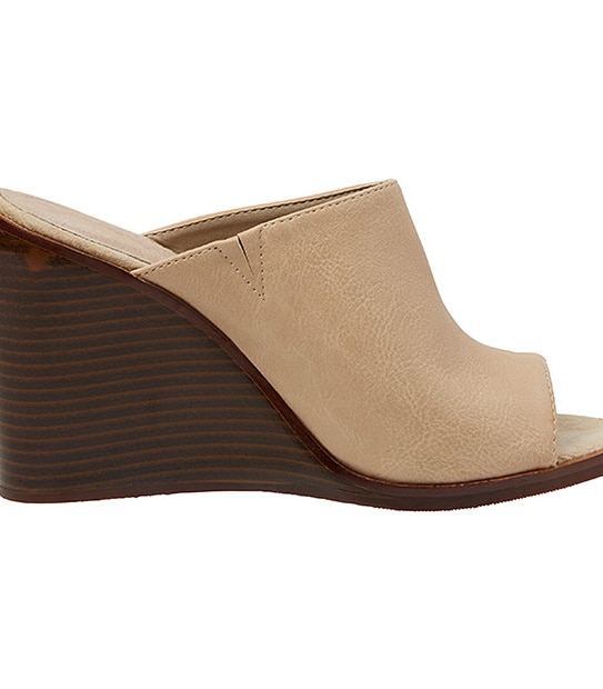 Amber Peep Toe Wedges