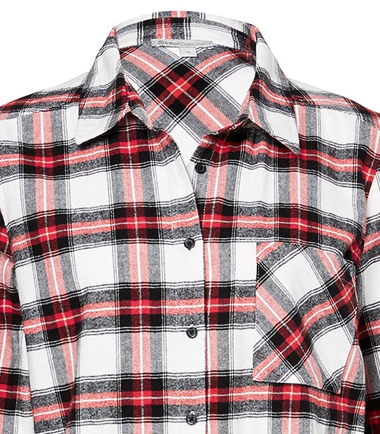 Flannelette Check Shirt - Red Multi