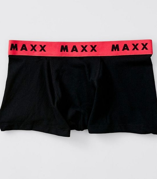 Maxx Older Boys 7 Pack Trunks - Black