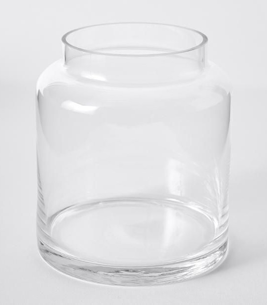 Wide Opening Glass Vase