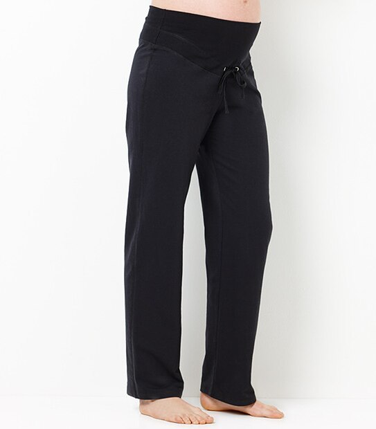 Maternity French Terry Track Pants - Black