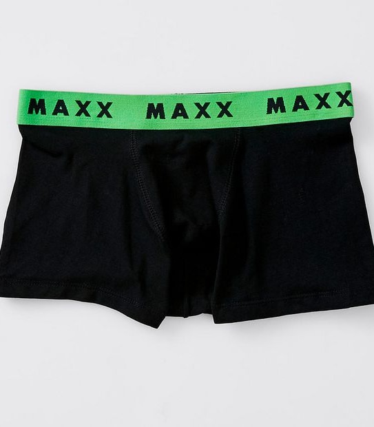 Maxx Older Boys 7 Pack Trunks - Black