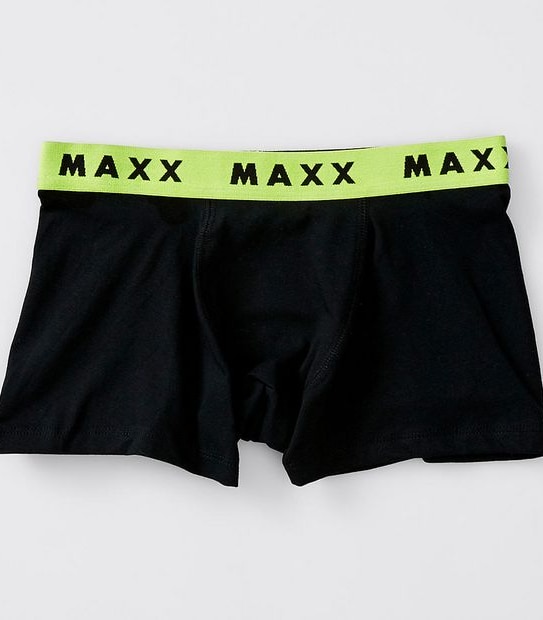 Maxx Older Boys 7 Pack Trunks - Black