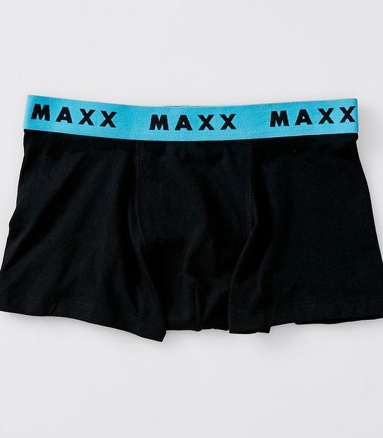 Maxx Older Boys 7 Pack Trunks - Black