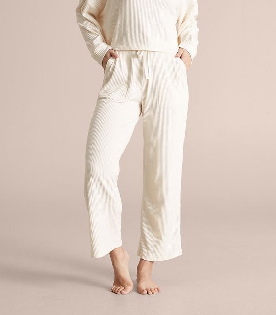 Lily Loves Cosy Ribbed Wide Leg Sleep Pants